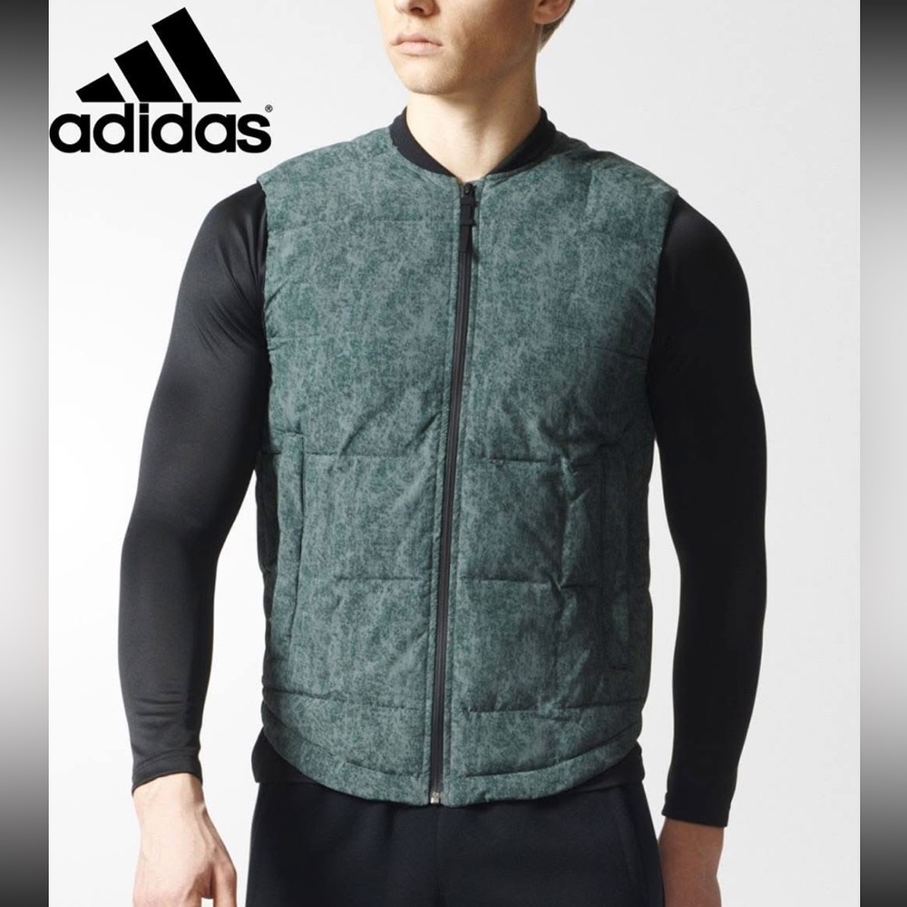 Adidas Lightweight Down Vest Sz L